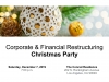 Corp & Financial Restructuring Christmas Party