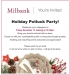 Holiday Potluck Party 2019 Invite